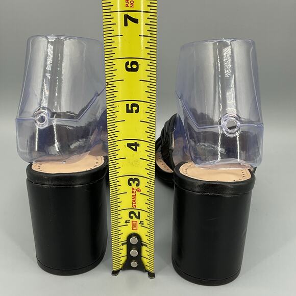 NEW Adrienne Vittadini Women’s Annalee Block Heel Mule Sandals Black Size 7M - Picture 4 of 10